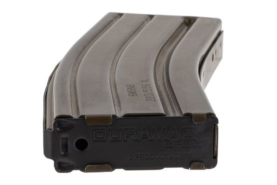 DURAMAG 5.56 AR-15 Aluminum Magazine in OD Green has an anti-tilt follower